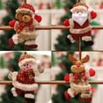 thumbnail image 5 of BadPiggies 8Pcs Christmas Tree Ornament Sets Santa Claus Snowman Reindeer Toy Doll for Xmas Party Holiday Decor, 5 of 12