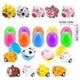 thumbnail image 2 of 12 Pack Filled Easter Eggs with Mini Bunny Toys Easter Egg Hunt Basket Fillers Party Favors Decoration Gifts for Spring, 2 of 6