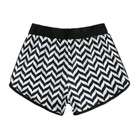 eczipvz Swim Shorts Women High Waisted Women s High Cut Swimwear Print Beach Bikini Panty High Waisted Thong Bikini Bottoms White M