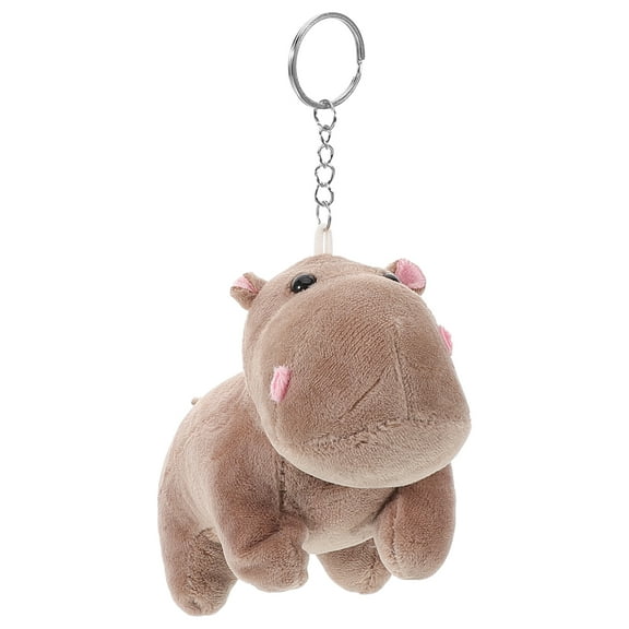 YEAHIBABY Cute Hippo Keychain Plush PP Cotton 1Pack
