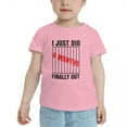 thumbnail image 2 of I Just Did 9 Months Finally Out Cute Toddler T-Shirts for Boys Girls (Pink, Youth S), 2 of 5