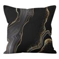 thumbnail image 5 of Fundas de cojines TUNC decorativas negras y doradas 18 x 18, 5 of 5