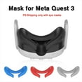 thumbnail image 2 of Silicone Eye Mask Cover Face Pad Cover For Meta Ques t 3 VR Glasses Accessory/, 2 of 8