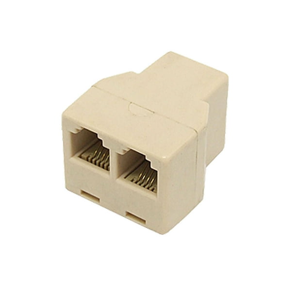 RJ11 Phone Telephone Cable Splitter Coupler 1to2 FemaleFemale