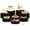 Black-8Pack, variant on White 5Pack Foldable Cardboard Food Display Risers Set