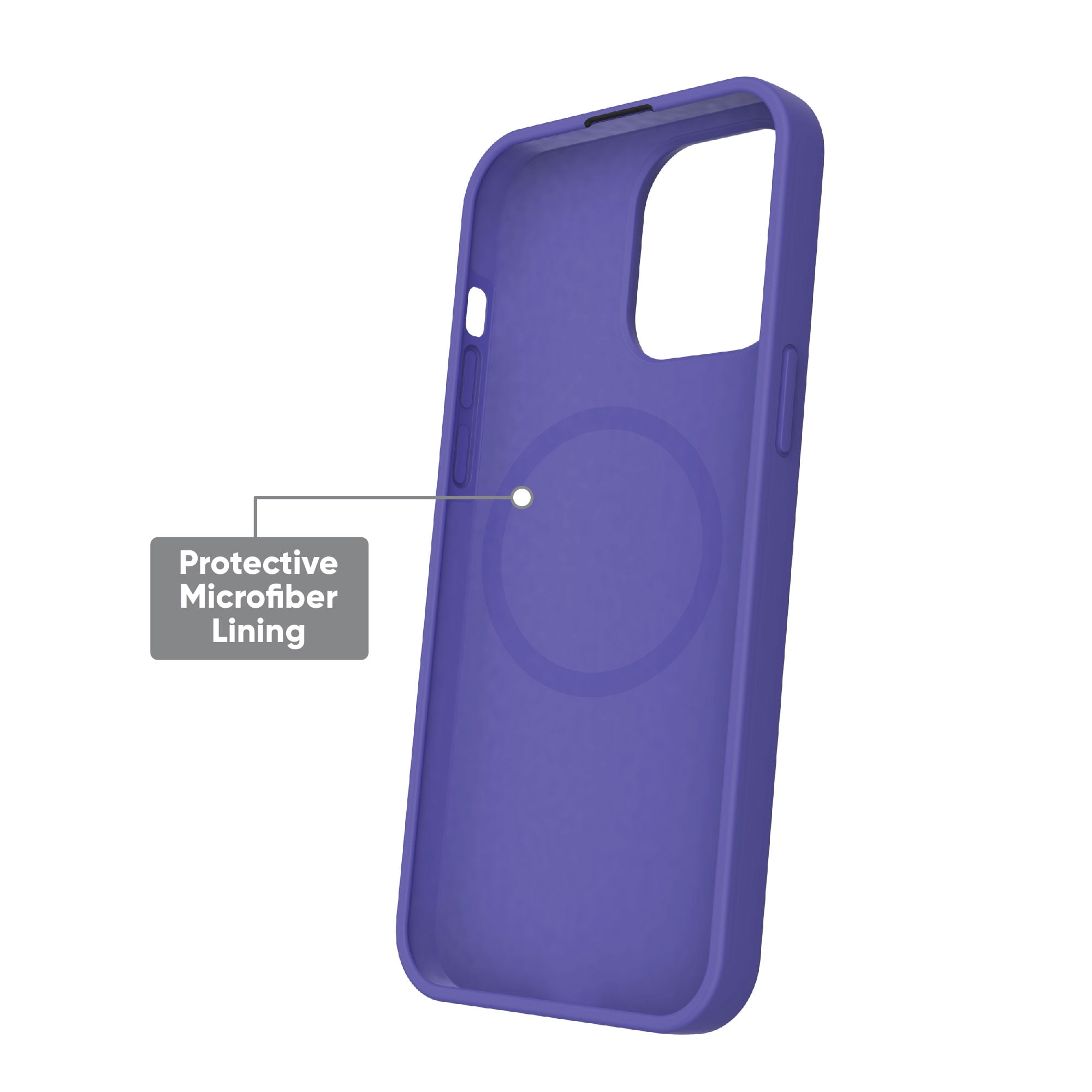 onn. MagSafe Compatible Silicone Phone Case for iPhone 14 Pro Max - Purple  