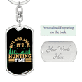 thumbnail image 2 of Rise & Shine Stainless Steel or 18k Gold Premium Swivel Dog Tag Keychain, 2 of 8