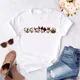 thumbnail image 1 of Camiseta de Mickey Minnie Mouse, camiseta con estampado de sombrero de Navidad, camiseta de moda para mujer, ropa femenina, camiseta Kawaii de Disney, 1 of 5
