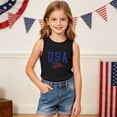 thumbnail image 4 of ZACPNCV Kids 4Th Of July Tank Top Patriotic Sleeveless Tees Stars Stripes Print Crewneck Summer Casual Shirt for Boys Girls 3-15Y B-Black, 4 of 8