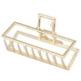 thumbnail image 1 of 3.5 Inch Large Metal Hair Claw Clips Hair Barrettes Rectangle Shaped Claw for Fashion Accessories for Women Beauty, 1 of 9