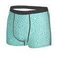 thumbnail image 5 of Goofa Teal Turquoise Glitter Printed Men's Boxer Briefs Underwear, Moisture-Wicking Underwear, Trunk,Soft and Breathable Cotton Underwear-Small, 5 of 9
