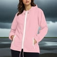 thumbnail image 3 of Pincandy Imperméable pour Femmes, Manteau de Pluie Léger, Trench à Capuche Coupe-Vent avec Poches pour l'Extérieur, 3 of 5