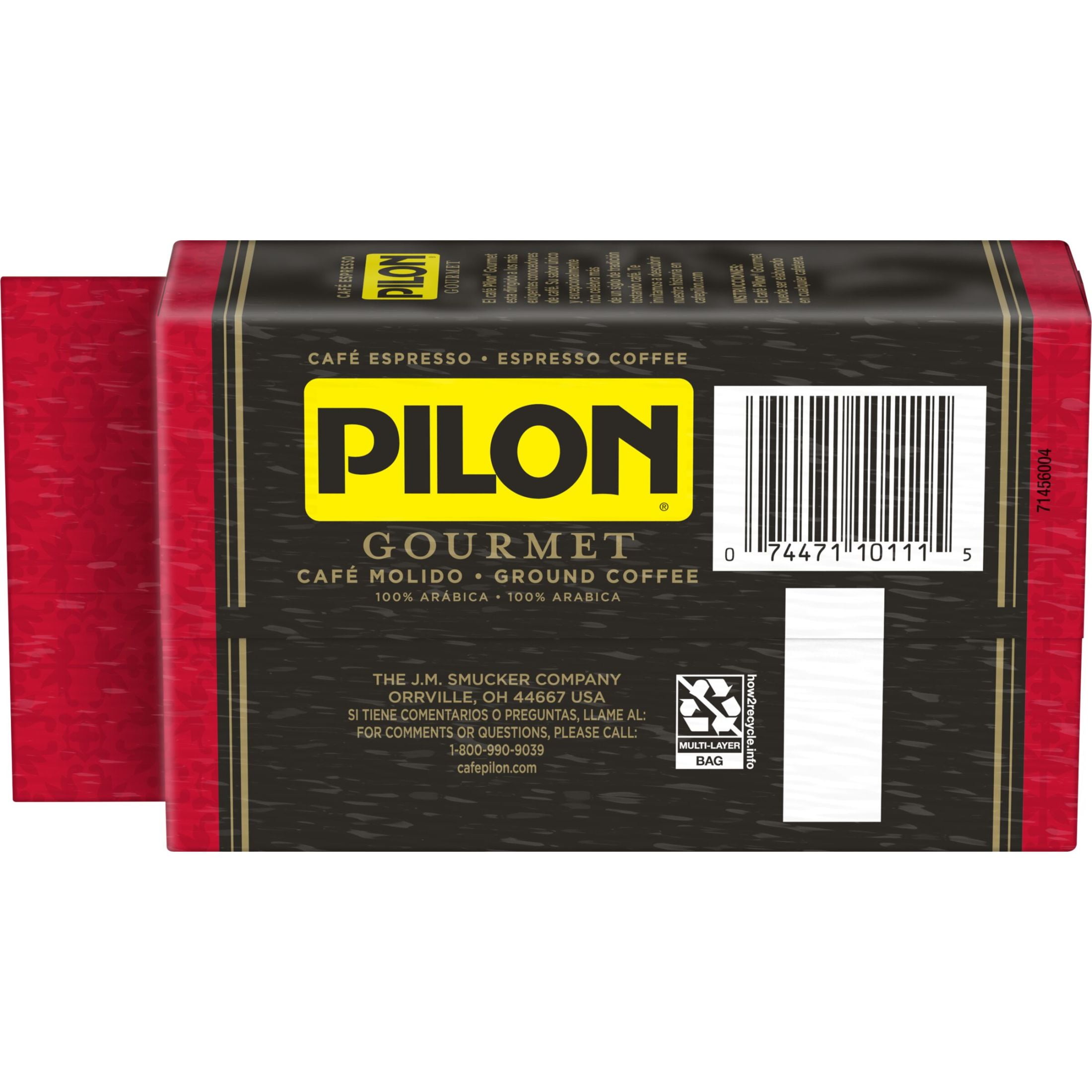 Pilon Gourmet Espresso, 100% Arabica Coffee, 10 oz Brick