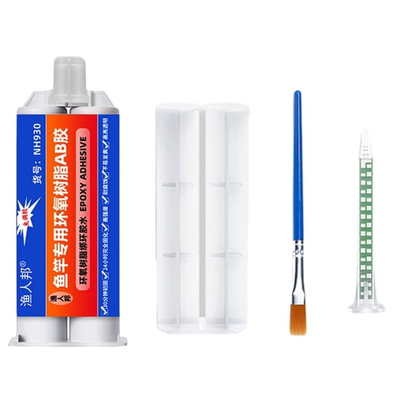 50ml Fishing Rod Repair Kit with Epoxy Glue for Rods, 4pcs Set