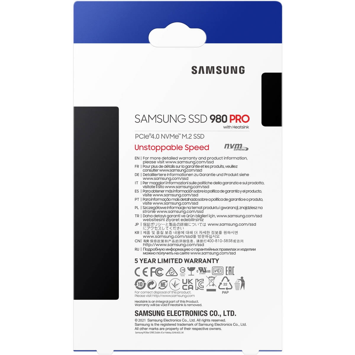 SAMSUNG 980 PRO M.2 2TB PCIe 4.0 SSD w/ Heatsink - High