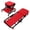 Red, variant on SROEDTY36-inch Foldable Crawling Seat Stool - 2-in-1 Rolling Garage Creeper with 6 Wheels, 330lb Capacity for Auto Repair, Shop Work (Sit/Lie)