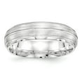 thumbnail image 1 of SS 6mm Brushed Fancy Band Size 12.5 in Sterling Silver, 1 of 3