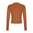 thumbnail image 6 of yillto Womens Long Sleeve Tight Shirts Basic Crew Neck Workout Tees Clothes Going out Fashion Undershirts, 6 of 7