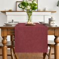 thumbnail image 3 of Mode Light Brown Table Runner, Seasonal Fall Washable Kitchen Dining Table Decoration for Home Party Decor 13x72 Inch, 3 of 15