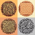 thumbnail image 2 of Jungle Zoo Animal Print Party Supplies, Disposable Jungle Safari Animal Print Paper Plates and Napkins for Birthday Party, Baby Shower and Jungle Safari Themed Party, Serve 48, 2 of 7
