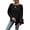 Black, variant on Womens Long Sleeve Shirts Crewneck Tunic Tops Pullover Sweaters Business Casual Blouses Fall Fashion