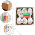thumbnail image 4 of YMARPT Easter Eggs Painting Kit, Easter Eggs Crafts Eggs Coloring Decorating Kit, Paintable Easter Egg with Built In Paint Pen, for Easter Creativity Activity Party Favor, 6ml, 4 of 6
