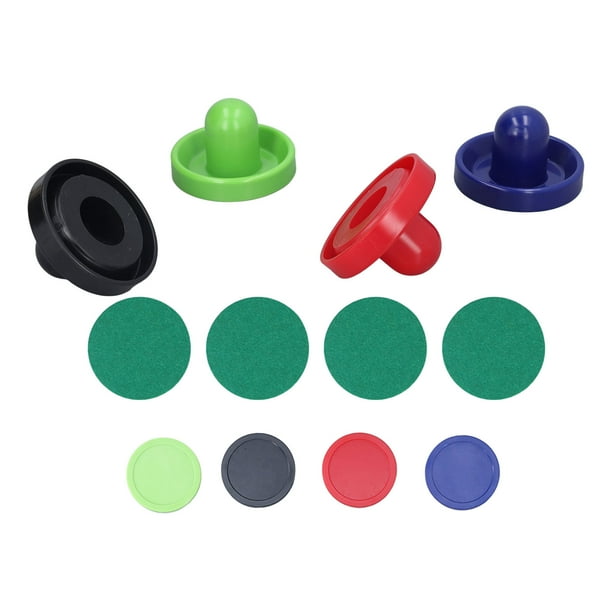 Kit de disco para hockey de aire, 12 piezas, 96 mm, empujador de hockey de aire para mesa, accesorios para hockey de aire de mesa probados y confiables