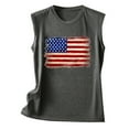 thumbnail image 4 of HEILAU Independence Day Shirts for Women American Flag Graphic Tees Sleeveless Tank Top America Print Shirt Tee Round Neck Loose T Shirt Vest Blouse Casual Tops Summer Tops, 4 of 5
