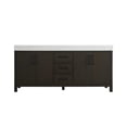 thumbnail image 5 of Elegant Kitchen and Bath 72 inch Double Bathroom Vanity In Mocha Brown, 5 of 10