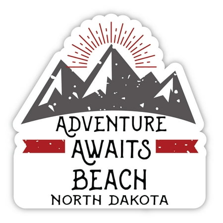 

Beach North Dakota Souvenir 4-Inch Magnet Adventure Awaits Design