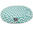 thumbnail image 1 of MajesticPet 788995506904 Lit Rond pour Animaux 30 Po. Chevron, Turquoise - Petit, 1 of 1
