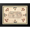 thumbnail image 2 of Martines 14x11 Black Modern Framed Museum Art Print Titled - World Map - Martines 1587, 2 of 5