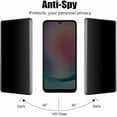 thumbnail image 5 of VIESUP 2PACK Screen Protector Compatible with Samsung Galaxy A24 4G 2023 Anti-spy , Easy Installation Anti-Scratch Privacy Tempered Glass Screen Protector, 5 of 6