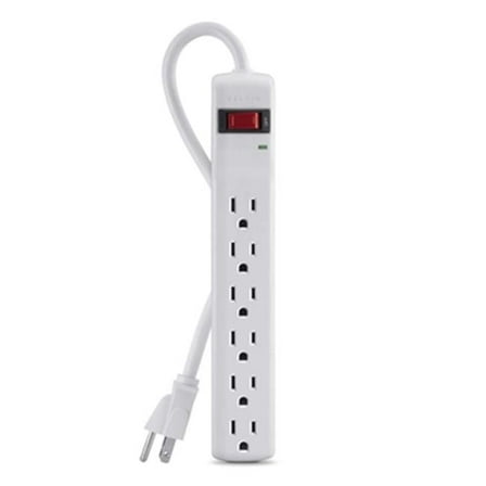Belkin DC7487 3 ft. Cord 6 Outlet Surge Protector Strip