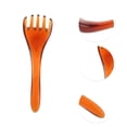thumbnail image 3 of Unique Bargains 1 Pc Five-claw Shape Head Massager for Travel Dark Brown Resin, 3 of 5