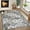 Brown/Gray, variant on Machine Washable Runner Rug 2' x 8', Non-Slip Backing, Soft Stain Resistant and Low Pile Faux Wool Accent Carpet, Vintage Printed Rugs for Living Room, Bedroom, Blue