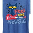 thumbnail image 3 of Pete The Cat - Feel The Mewsic  - Women's Short Sleeve Graphic T-Shirt, 3 of 6