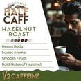 thumbnail image 3 of World's Best Half Caff Hazelnut Coffee 18ct. Solar Energy Produced Recyclable Single Serve Half Caff Hazelnut Coffee Pods - 100% Arabica Coffee California Roasted, KCup Compatible, 3 of 6