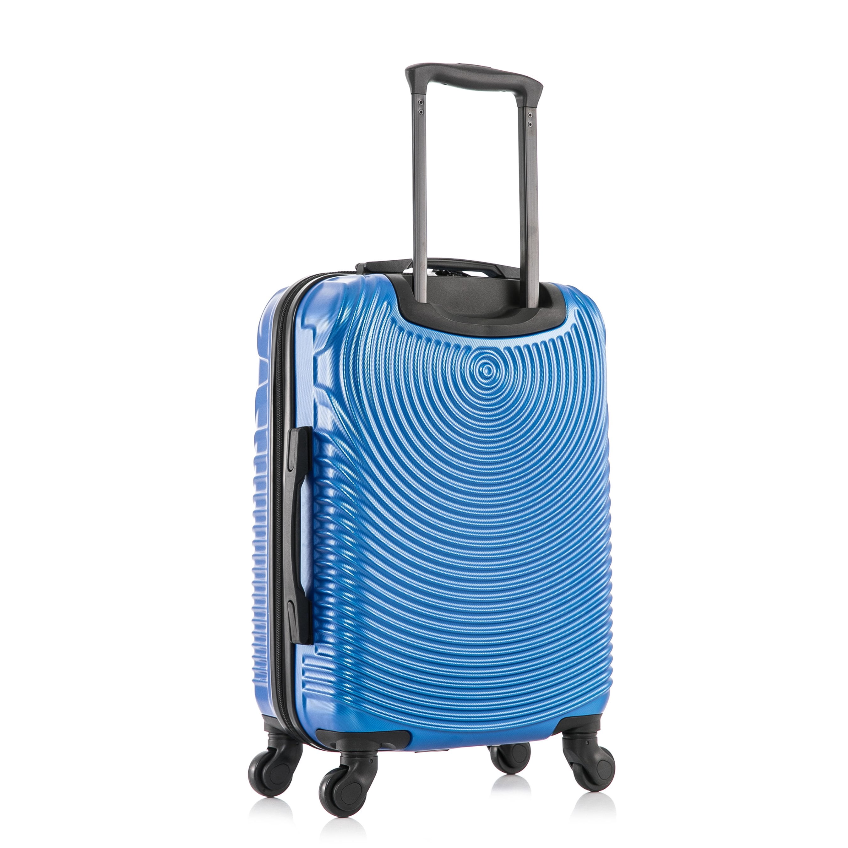 DUKAP Inception 20" Hardside Lightweight Luggage with Spinner Wheels, Handle and Trolley, Blue
