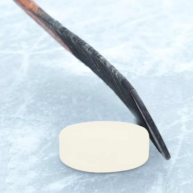 DEEPCRAFF 5Pcs Lightweight Ice Hockey Training Pucks Light Yellow Plastic for Accurate Shots and Passing