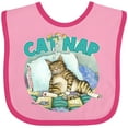 thumbnail image 3 of Inktastic Cat Nap Cute Sleeping Cat Boys or Girls Baby Bib, 3 of 4