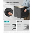 thumbnail image 3 of 8 Pack Storage Cubes 13-Inch Non-Woven Fabric Bins with Double Handles Closet Organizers for Shelves Ink Black, 3 of 6