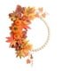 thumbnail image 2 of Corona de Otoño para Puerta, Anillo de Cuentas de Hoja de Arce y Calabaza, Decoración para El Festival de Acción de Gracias, Adorno Colgante de Otoño para El Hogar, Adorno de Pared de Halloween, Esti, 2 of 7