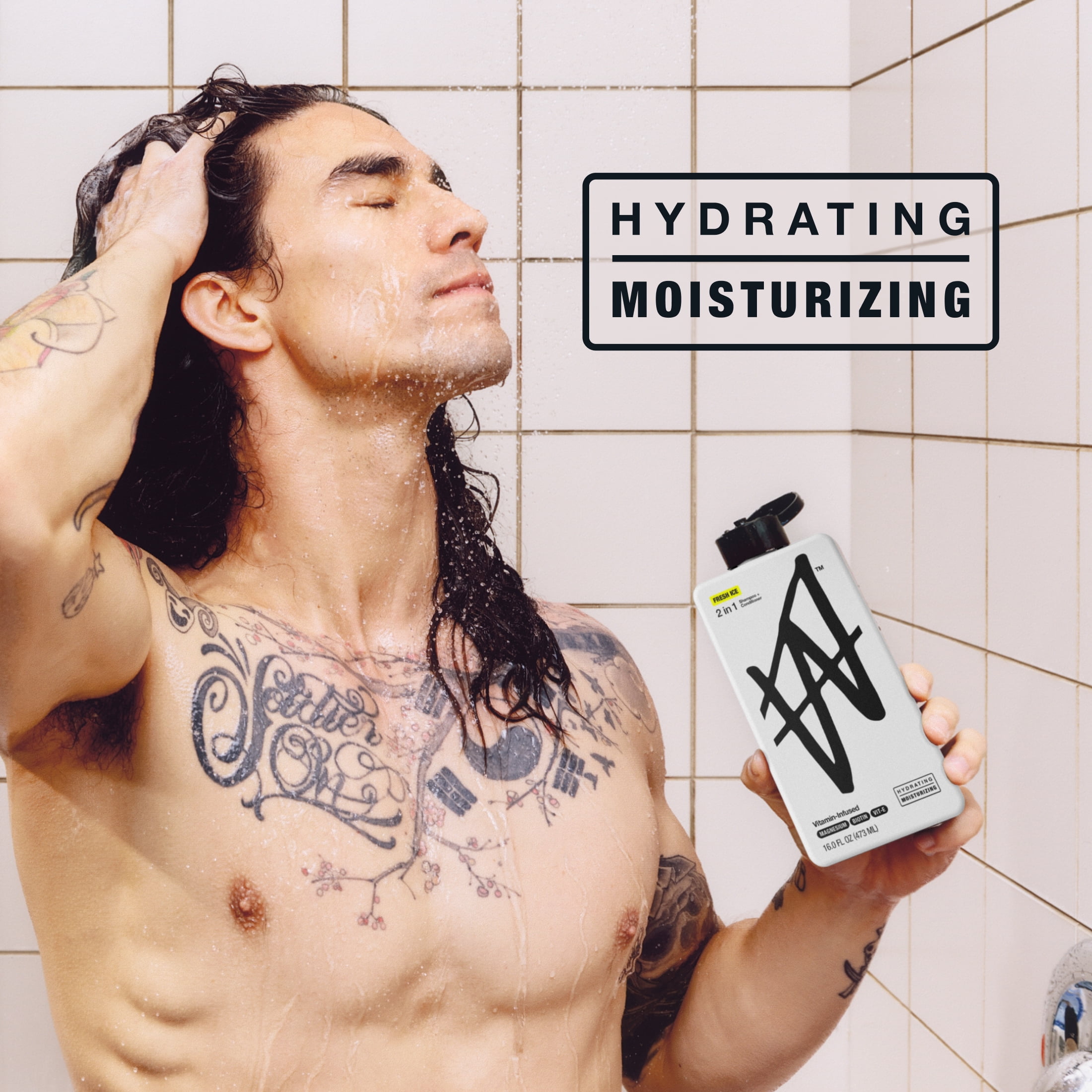 W Hydrating 2in1 Shampoo Conditioner for All Hair Types Fresh Ice