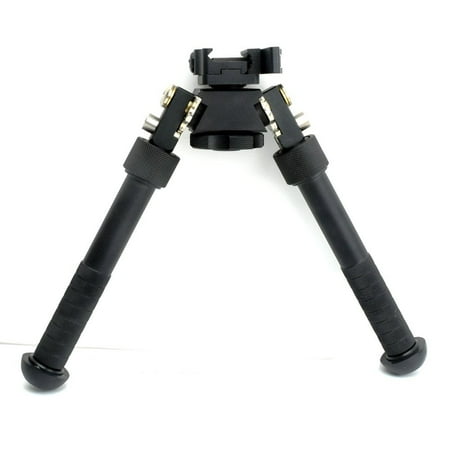 Tactical Forearm Rail - Rifle Bipod CNC QD Tactical Picatinny Rail 6.5 - 9 inch Bipod Flat Adjustable (Black)
