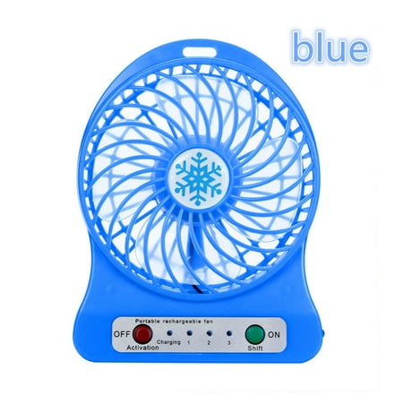 

Sale Clearance Portable Rechargeable LED Light Fan Cooler Mini Desk USB 18650 Battery Fan For Office Bedroom Table Outdoor