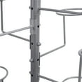 thumbnail image 6 of MyGift Freestanding Silver Metal Hat Rack with 20 Circular Hooks, 6 of 7