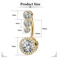 thumbnail image 3 of Dsseng 14G Belly Button Ring Candy Navel Rings Belly Button Piercing Jewelry Silver, 3 of 9