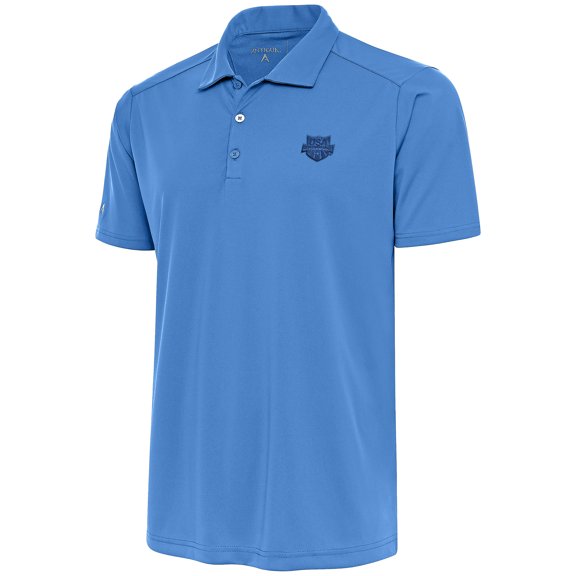 Men's Antigua  Powder Blue USA Swimming Tribute Polo