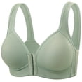thumbnail image 2 of YHAJDS Wireless Bra for Women Thin Front Closure Breathable Push Up Adjusting Shaping Daily Bra, 2 of 3